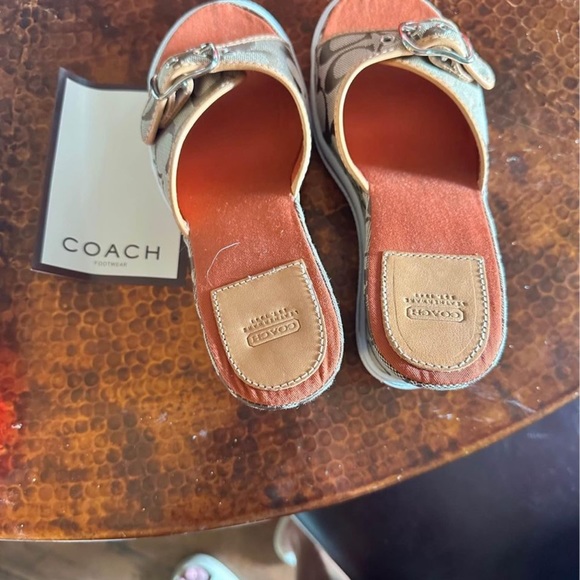 Coach Alyssa wedges. Brand new, never worn with original box. - Picture 6 of 6